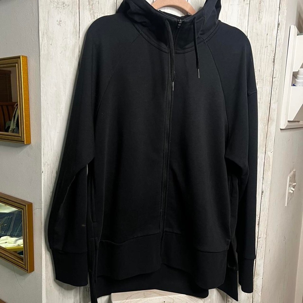 Nike Small Black Womens Zip Up Hoodie Dri Fit